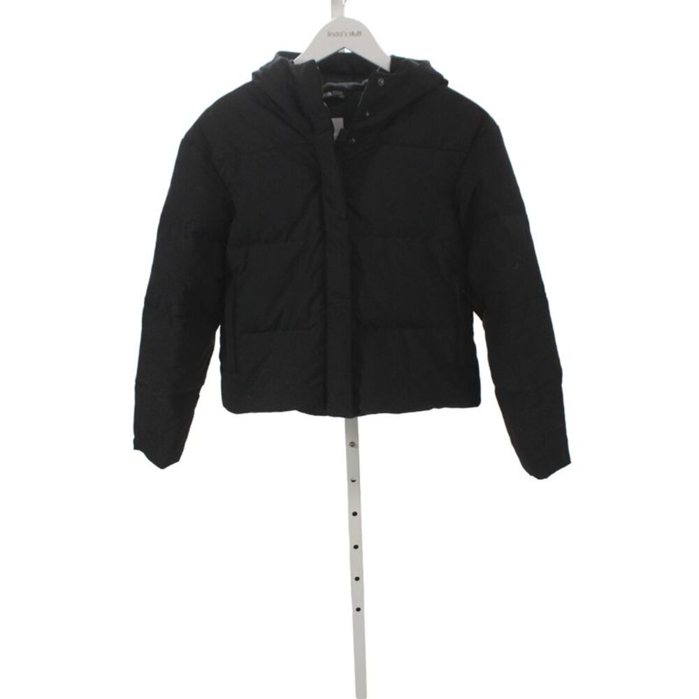 The North Face Girls Solid Hooded Puffer Jacket Black Size L